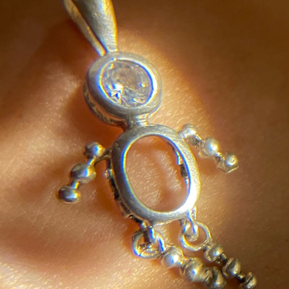 Unique Vintage Silver Playful Pendant Necklace